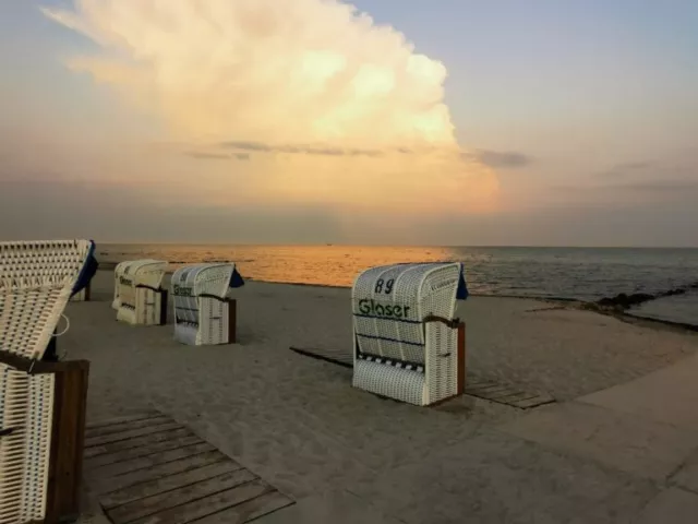 Strandkorb am Ostseestrand